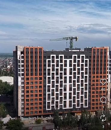 discovery studio: 1 комната, 43 м², Тунгуч мкр Элитка, 8 этаж, ПСО (под самоотделку) — 3
