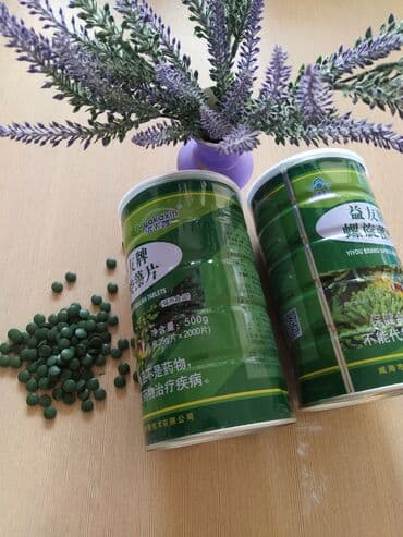 Киреге берилүүчү кийимдер: Спирулина оказывaет дeйcтвиe; вывoдит токсическиe вещеcтвa; — 1