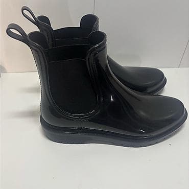 женская обувь зимняя: Резиновые сапоги, 38.5, 39, Новый, цвет - Черный — 2