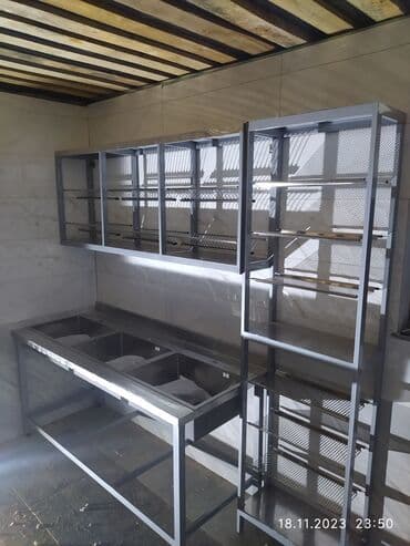 Манекены: Стеллажи из нержавейки Стеллажи для столовой на заказ изготовим любые — 9