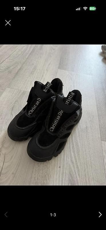 Кроссовки, 36, Dior, Б/у, цвет - Черный — 1