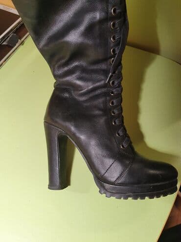 сапоги из натурального меха и кожи: Продаю Деми-сапоги, на шнуровке, качество огонь! Очень удобные — 4