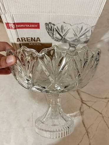 plaud note: Фруктовница на ножке NORITAZEH, модель ARENA. - Материал: прозрачное — 3
