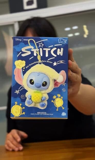 чебурашка из плюшевой пряжи: 🔑 Брелок Стич с ананасом 🔑 🧸 Милый, мягкий и очень яркий 🌙 В — 2