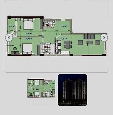 Недвижимость: 3 комнаты, 88 м², Элитка, 15 этаж, Готовая ПСО (под самоотделку) — 3
