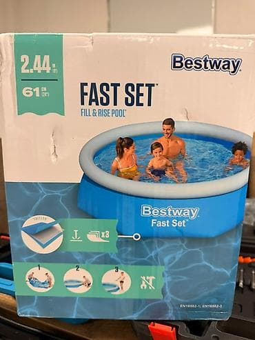 Надувной бассейн Bestway Fast Set - Серия: Fast Set (Fill & Rise at lalafo.kg Надувной бассейн Bestway Fast Set - Серия: Fast Set (Fill & Rise