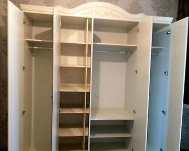 Стулья, табуретки: Спальный гарнитур, Б/у, Двуспальная кровать, Шкаф, Комод, Белоруссия, Дерево, Самовывоз, цвет - Белый — 3