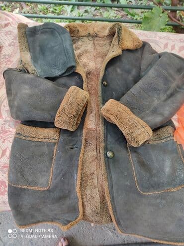 прокат мужских костюмов [возьми на прокат] бишкек фото: Дублёнка натуральная . Мех овчина. Производство Турция. Размер 48-50 — 1