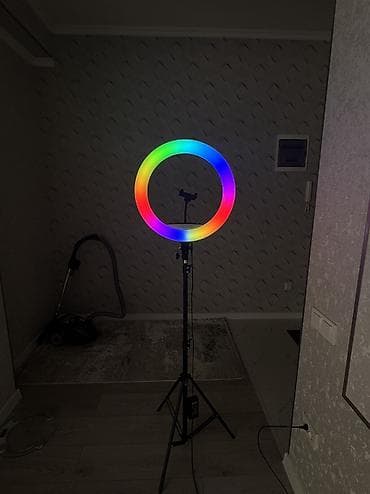кольцовое лампа: 🌈 Кольцевая RGB лампа для фото и видео 🎥✨ Продаётся профессиональная — 2