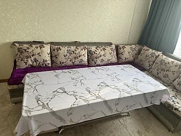 угловой диван трансформер с креслом: Угловой диван, Раскладной, Двухместный — 1