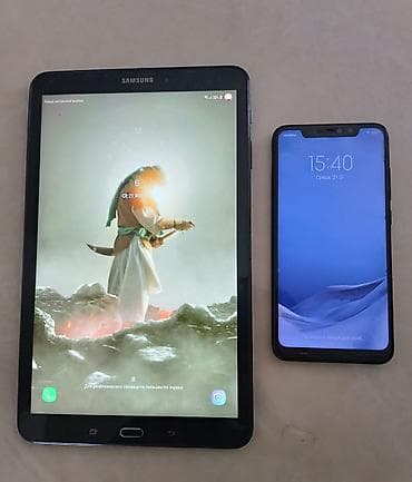 Планшет, Samsung, 10" - 11", Wi-Fi, Б/у, Классический цвет - Черный