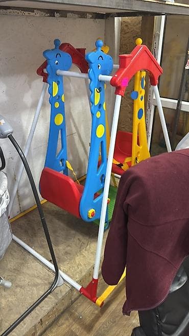 Игрушки Новая все Качеля Качели Горка Синий трактор Стол и стул — 8