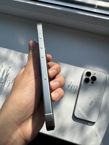 ТВ и видео: IPhone 16 Pro, Б/у, 256 ГБ, Серебристый, Защитное стекло, 100 % — 6