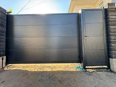 argus security systems: Откатные ворота с калиткой - Современная система откатных ворот в — 1