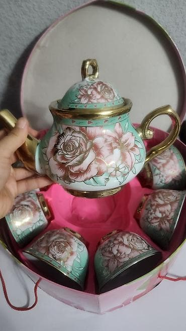 акция набор: Чайный набор из фарфора. Бренд MZ Czech Republic В комплекте: чайник + — 5