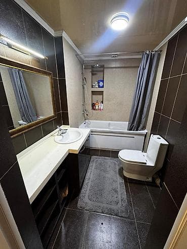 асанбай район: 3 комнаты, 105 м², Асанбай мкр Индивидуалка, 5 этаж, Евроремонт — 3