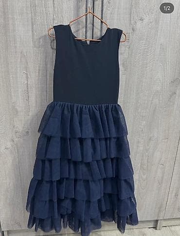 Детский мир: Детское платье, цвет - Синий — 1