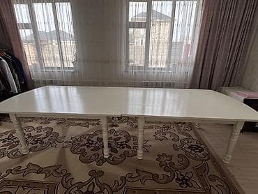 Столы-трансформеры: Стол трансформер Для зала, Раскладной стол, Длина, см: 1.20 -3,5 см, цвет - Белый — 3