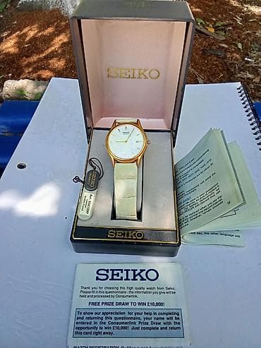 секундамер часы: SEIKO Quartz — классические кварцевые часы в фирменной коробке — 2