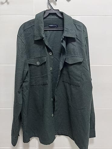 leopard 7: Мужская рубашка, XL, Lc Waikiki, Б/у, цвет - Зеленый — 1