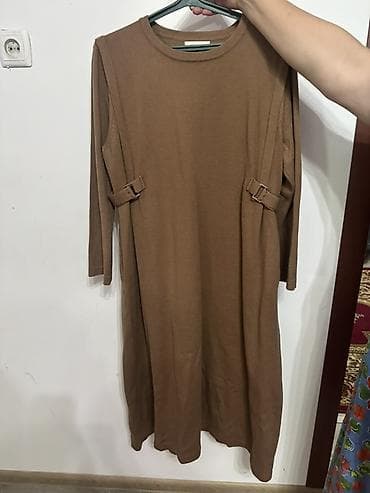 Личные вещи: Повседневное платье, Осень-весна, Трикотаж, Прямое, 2XL, XL — 2