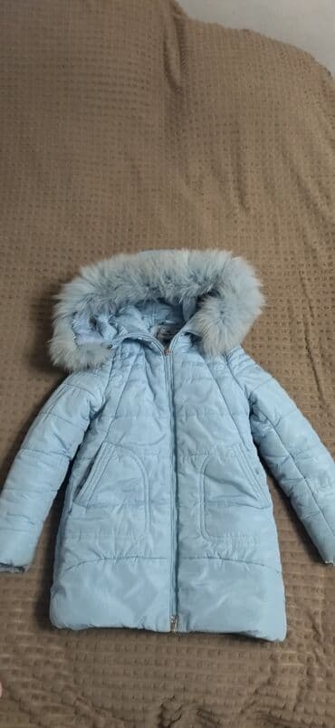 комбинезон зимний для новорожденных на овчине: Детские зимние куртки для девочки, 2 модели. 1) Голубая куртка: - — 1