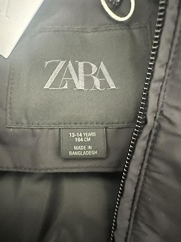 квадрик детский бензиновый: Пуховик ZARA с капюшоном, черный. Куртка не носилась новая!!! Продам — 8