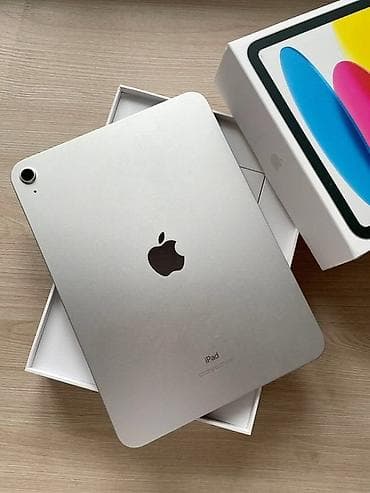 горизонт: Планшет, Apple, память 256 ГБ, 10" - 11", Wi-Fi, Б/у, Классический цвет - Серебристый — 1