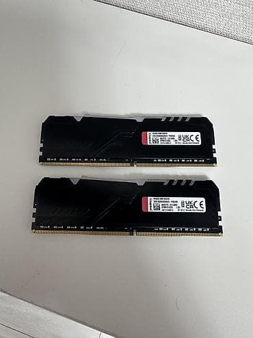 Комплектующие для ПК: Оперативная память (RAM) для ПК, Б/у, Kingston Fury, 32 ГБ, DDR4, 3200 МГц — 2