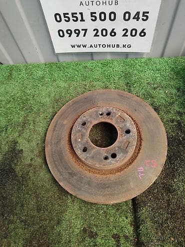 sorento: Предний тормозной диск Kia 2010 г., Б/у, Оригинал — 1