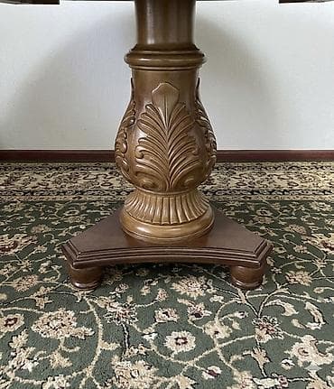 тандыр дастархан: Конок бөлмөсү үчүн үстөл жана отургуч, Колдонулган, түсү - Күрөң — 2