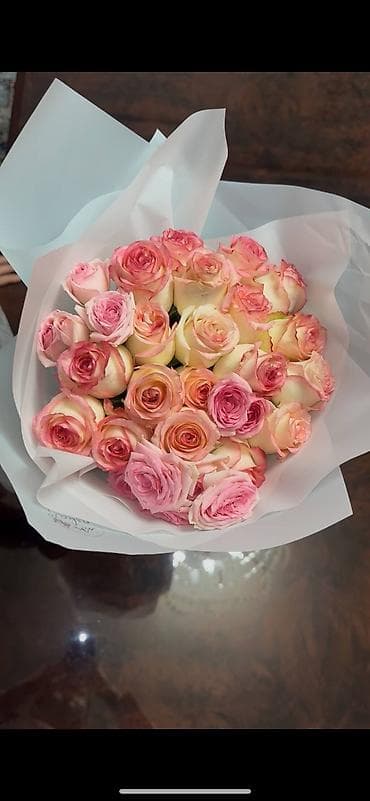 сушилка автомат для белья бишкек: Авторский букет из роз в нежной розово-кремовой гамме. - Состав — 3