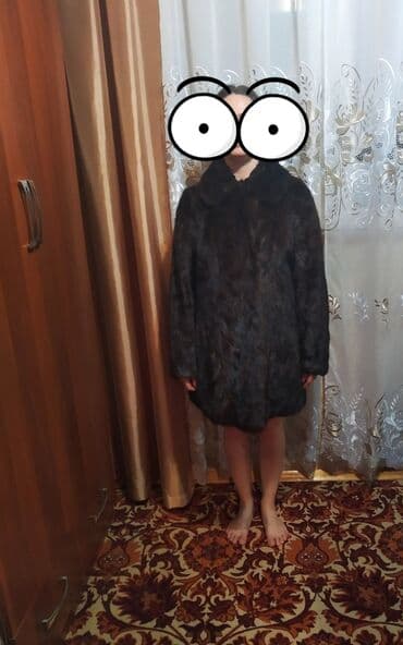 Норковая шуба б/у в очень хорошем состояним. Размер oversize