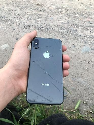 сломанный айфон: IPhone Xs, 256 ГБ, Jet Black, Чехол, 69 % — 4