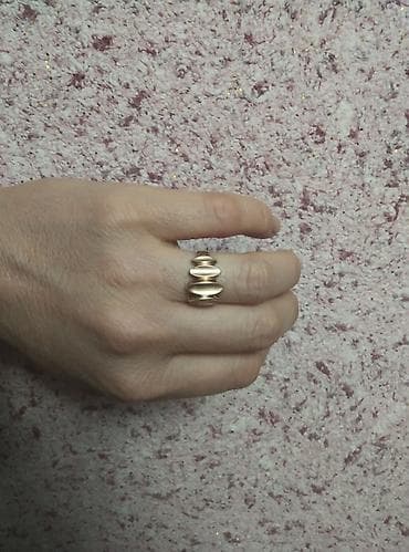 часы командирский: Кольцо, Коктейльное, Проба 375, Женские, Без вставки, Б/у — 2