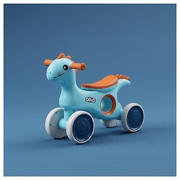 Детский мир: Беговел-динозаврик для малышей - Яркий дизайн в форме динозаврика — 2