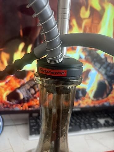 key maker: Кальян с брендовым оформлением Supreme АРЕНДА - Колба из прочного — 1