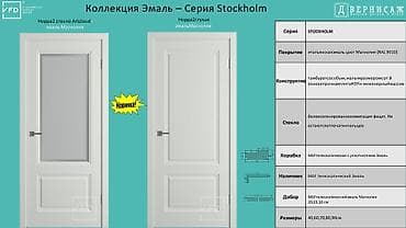 open: Межкомнатные двери VFD, коллекция Эмаль – серия Stockholm (Magnolia — 1