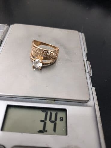 свадебное очень красивое платье: Кольцо золотое 585 пр.Россия.разм.17 — 3