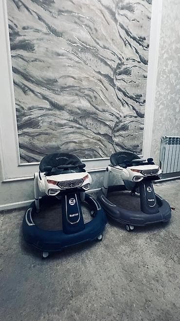 Детские ходунки: Детские ходунки BABYAI с автомобильным дизайном - Модель с яркой — 1