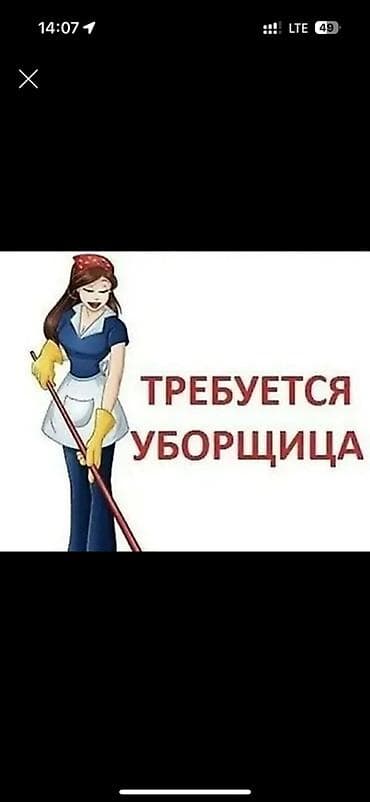 Күзөт, коопсуздук: Талап кылынат Тазалоочу — 1