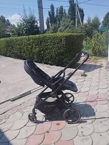 детские коляски zippy type 1: Прогулочная коляска INING BABY, черная - Легкая городская коляска с — 6