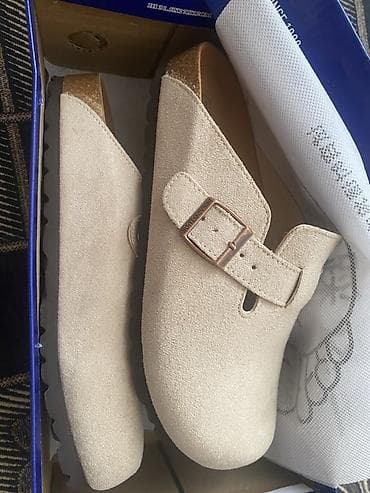 pull and beer: Сабо, 37.5, 38, 38.5, Birkenstock, Новый, цвет - Бежевый, Самовывоз, Платная доставка — 2