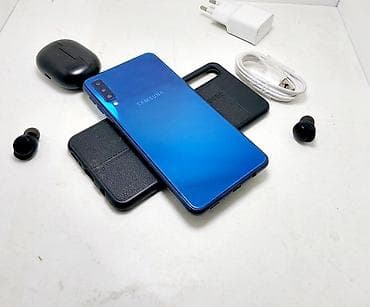 tecno spark 30c: Samsung Galaxy A7 2018, Б/у, 64 ГБ, цвет - Синий, 1 SIM, 2 SIM — 3