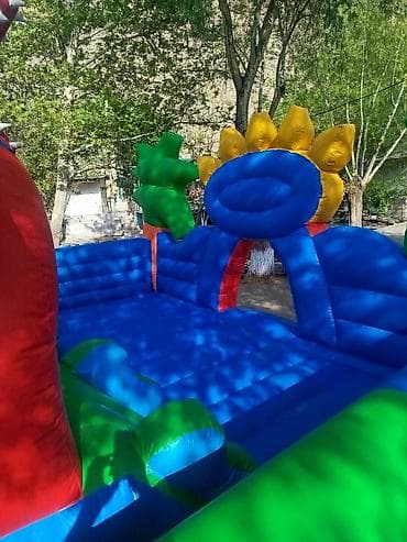 детские надувные батуты: Батут Надувной, Б/у — 5