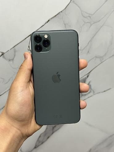 iphone 11 pro gold: IPhone 11 Pro Max, Б/у, 256 ГБ, Matte Midnight Green, Чехол, Зарядное устройство, Защитное стекло, 71 % — 2