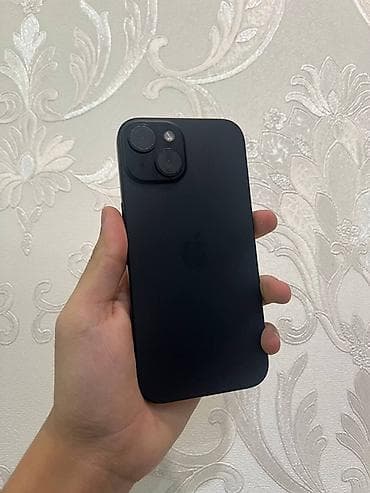 Apple iPhone: IPhone 15, 128 ГБ, Кара, Заряддоочу түзүлүш, Каптама, 90 % — 1