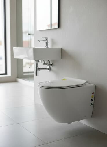 крышка на унитаз: Унитаз Подвесной(Инсталляция), Новый, Материал: Керамика — 1