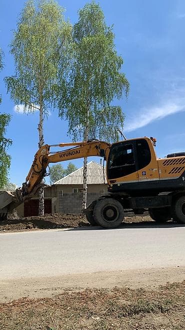 Экскаватор, Hyundai, Колесный