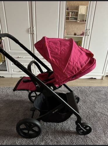 cybex коляска: Коляска, цвет - Розовый, Б/у — 1